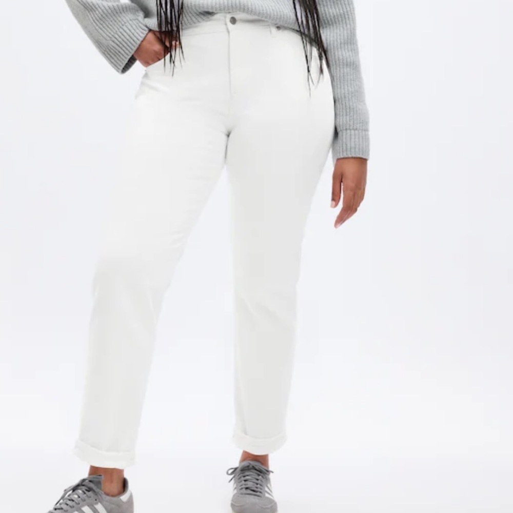 GAP best girfriend white jeans